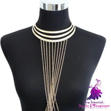 Gold Metal Tassel Body Chains