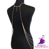 Gold Metal Tassel Body Chains