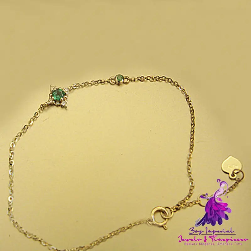 Japanese Light Luxury Gold Plated Bracelet