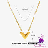 V-shaped Gold-plated Jewelry Set