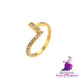 Simple Temperament Ring Special Interest Light Luxury