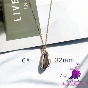 Gold-plated Marine Shell Necklace