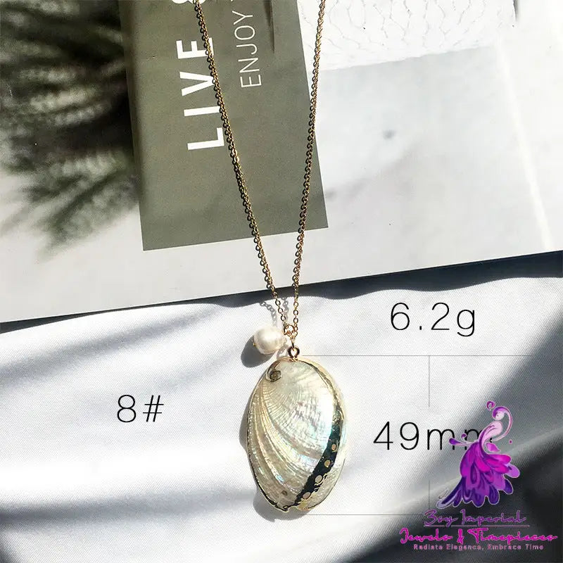 Gold-plated Marine Shell Necklace