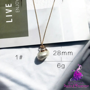 Gold-plated Marine Shell Necklace