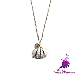 Gold-plated Marine Shell Necklace