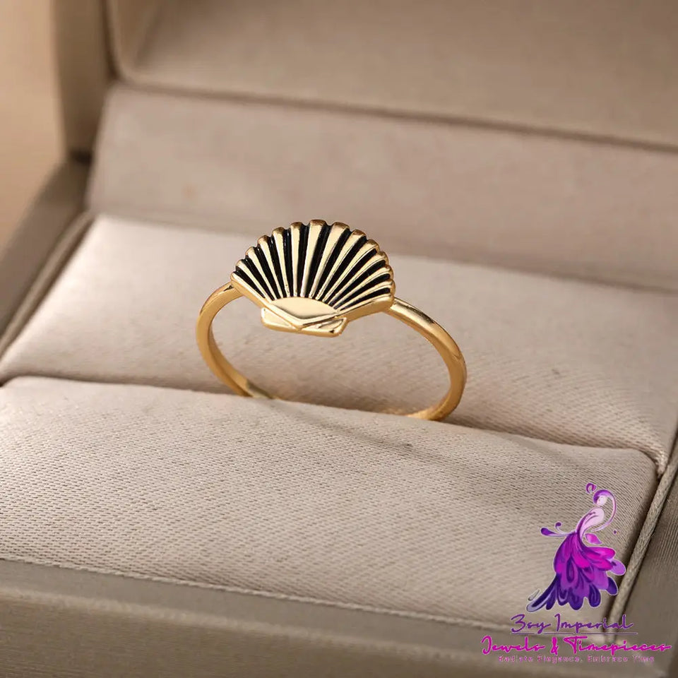 Retro 18K Gold Plated Ring