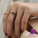 Gold-plated Vintage Temperament Ring