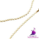 Gold Plated Steel Necklace Anklets Bracelets