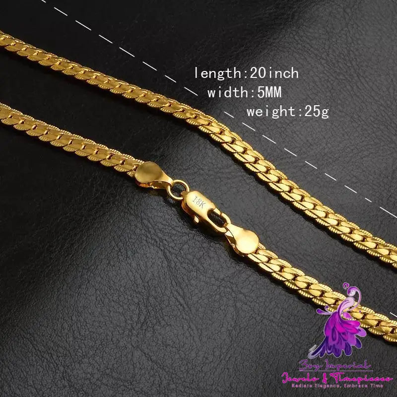 Brass 18K Gold Plating Necklace Bracelet