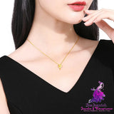 Women’s Gold Rose Pendant Necklace