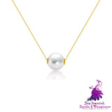 18K Gold Pearl Necklace