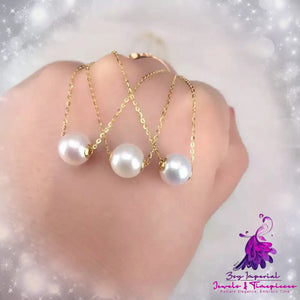 18K Gold Pearl Necklace