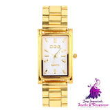 Gold Square Watch Head Quartz Watch for Men