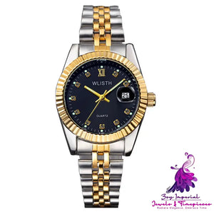 Gold Waterproof Women’s Watch