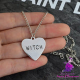 Witch Heart Gothic Necklace