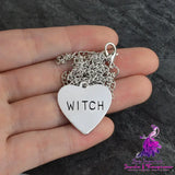 Witch Heart Gothic Necklace