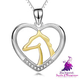 Horse Head Sterling Silver Necklace