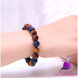 Three-color Tiger’s Eye Bracelet