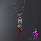 Seven Chakra Gravel Pendant