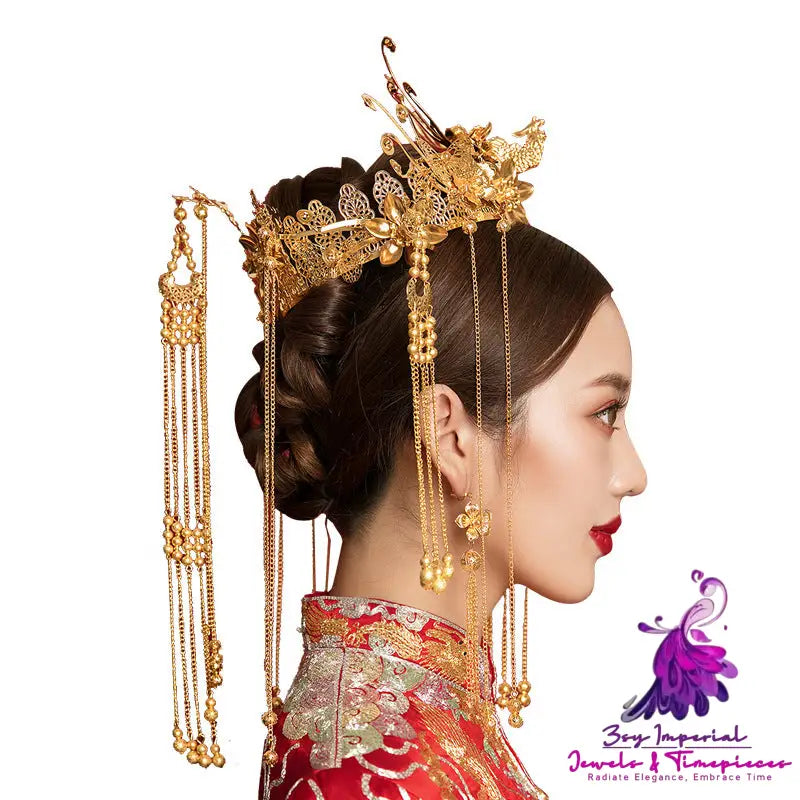 Antique Gold Wedding Headdress