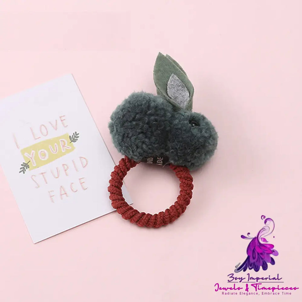 Hair Ball Rabbit Hair Ring