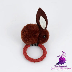 Hair Ball Rabbit Hair Ring