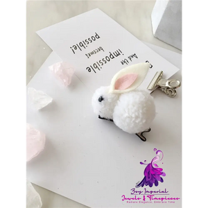 Hair Ball Rabbit Hair Ring