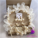 Beaded Pearl Hair Band