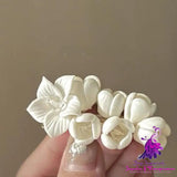 Vintage White Jasmine Flower Hair Clip Niche