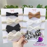 Leopard Print Bow Hairpin Set