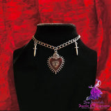 Vintage Gothic Heart Necklace