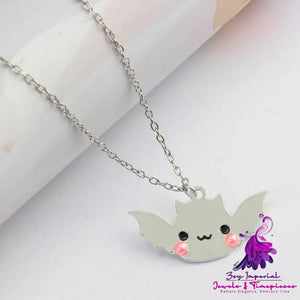 Mirror Shiny Bat Halloween Spooky Kawaii Pastel Goth Jewelry