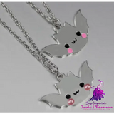 Mirror Shiny Bat Halloween Spooky Kawaii Pastel Goth Jewelry