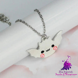 Mirror Shiny Bat Halloween Spooky Kawaii Pastel Goth Jewelry