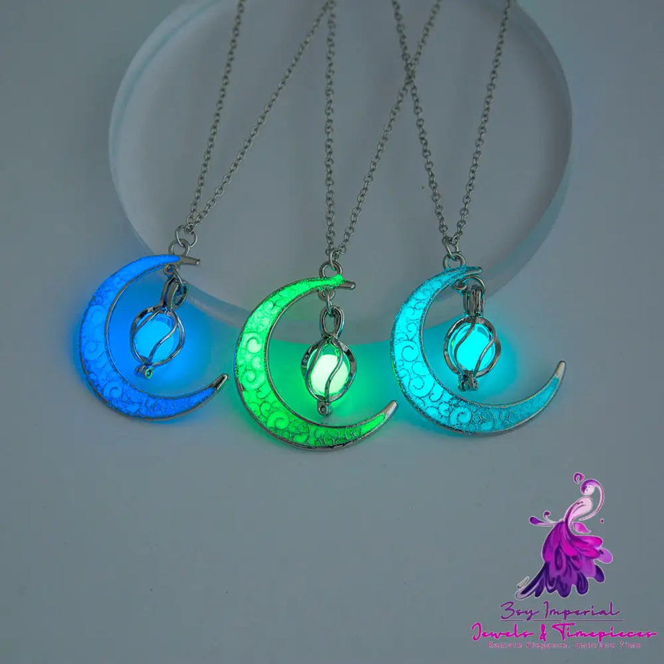 The Halloween Multicoloured Moon Whirlwind Necklace