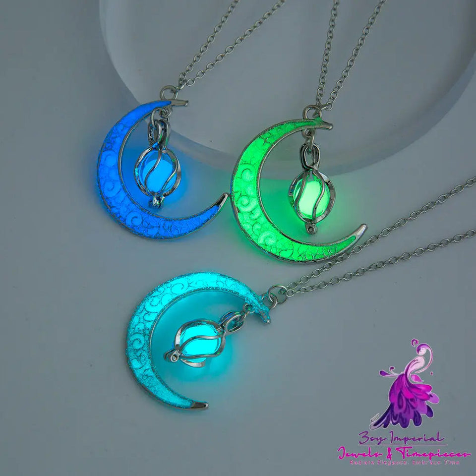 The Halloween Multicoloured Moon Whirlwind Necklace