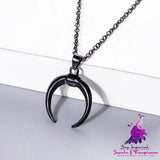 Black Witch Horn Necklace