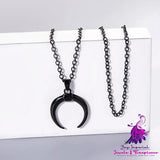 Black Witch Horn Necklace