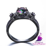 Black Gold Skull Women’s Ring