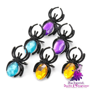 Gem Spider Plastic Toy Ring