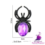 Gem Spider Plastic Toy Ring