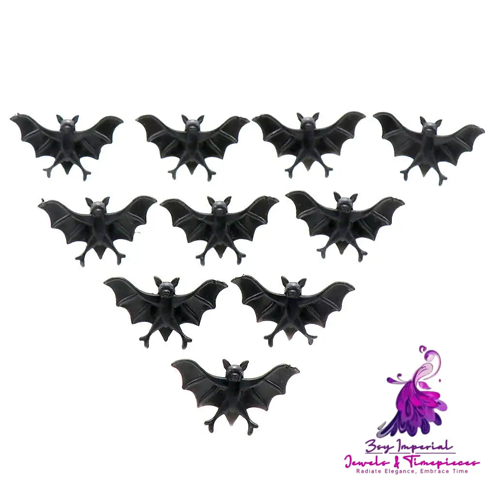 Simulation Vampire Black Bat Ring Halloween Toy Set