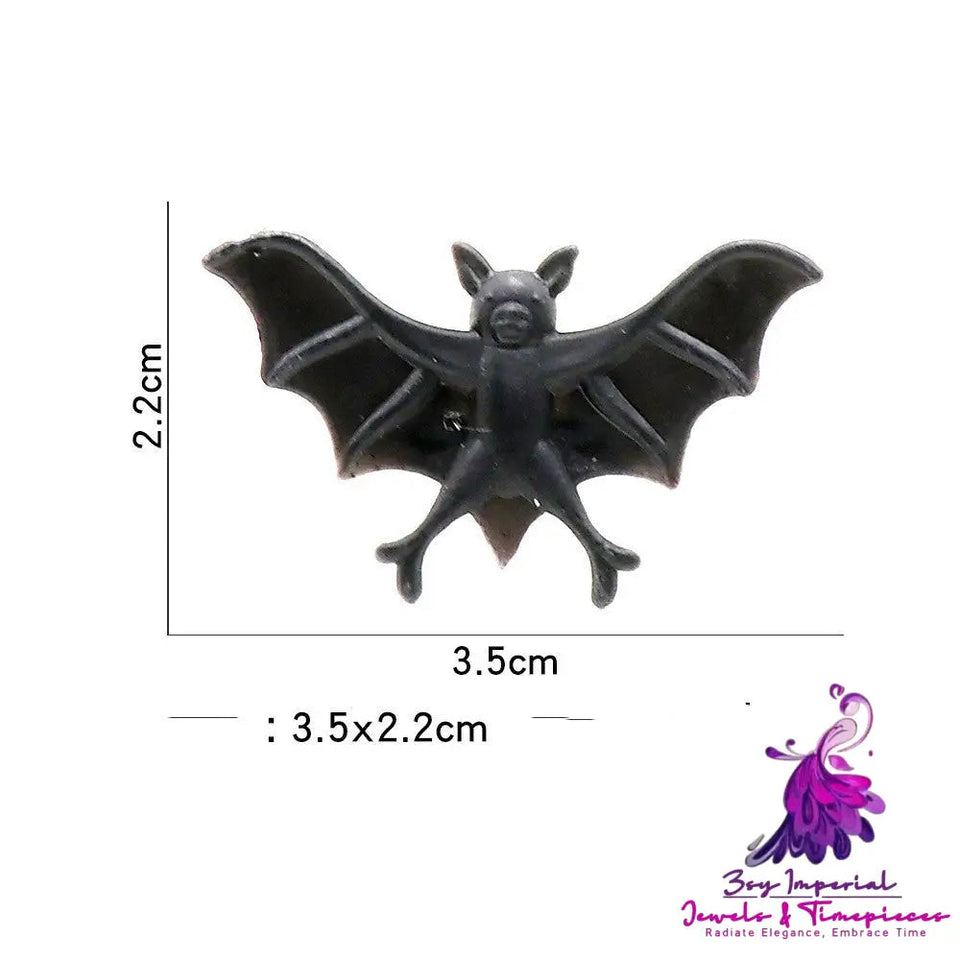 Simulation Vampire Black Bat Ring Halloween Toy Set