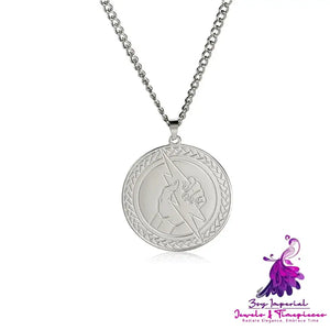 Retro Lightning Pendant Necklace