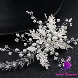 Handmade Pearl Hairband Wedding Dress Accessories