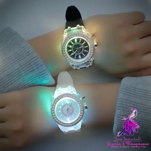 LED Harajuku Silicone Couple Watches