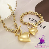 Heart OT Buckle Jewelry Set