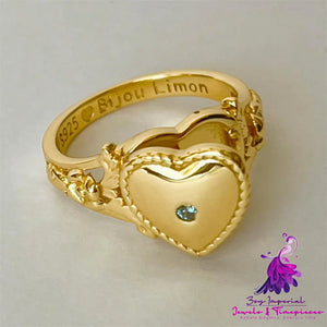 Heart Shape Proposal Memorial Ring