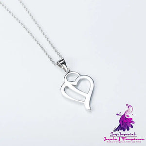 Heart Shape Sterling Silver Necklace