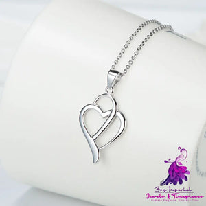 Heart Shape Sterling Silver Necklace